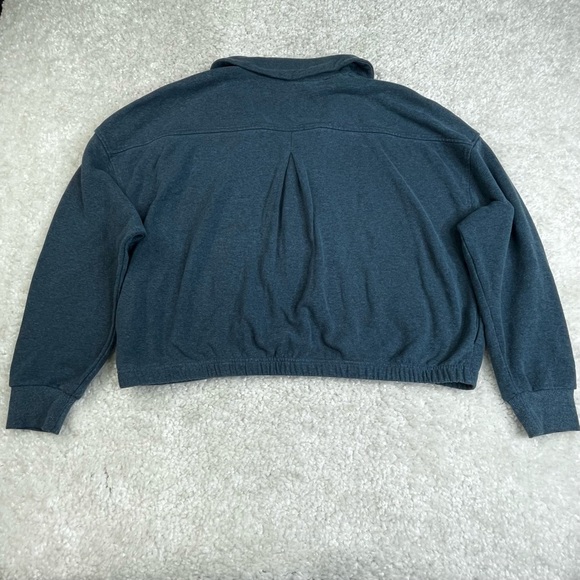 PrAna Cozy Up Michie Top Sweater Dark Sky Heather Relaxed Fit Boxy Womens XL - Picture 3 of 12